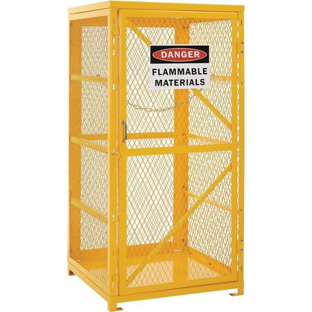 GLOBAL INDUSTRIAL Storage Cabinet Single Door Vertical, 9 Cylinder Capacity, Assembled 493356